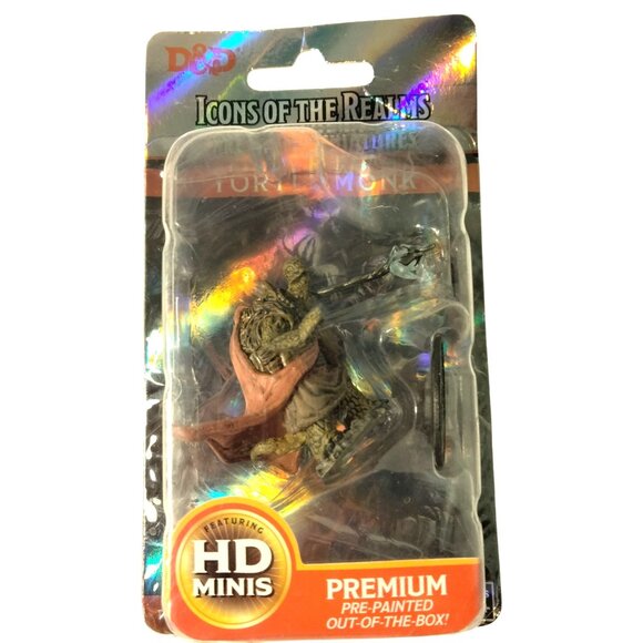 D D Icons Of The Realms Premium Miniatures Male Tortle Monk HD Minis New Sealed - Picture 1 of 6